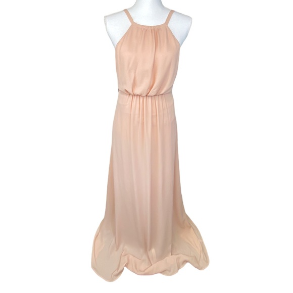 Show Me Your Mumu Women’s SMYM Bridesmaid Medium Pink Blush Halter Dress NWT - Picture 10 of 12